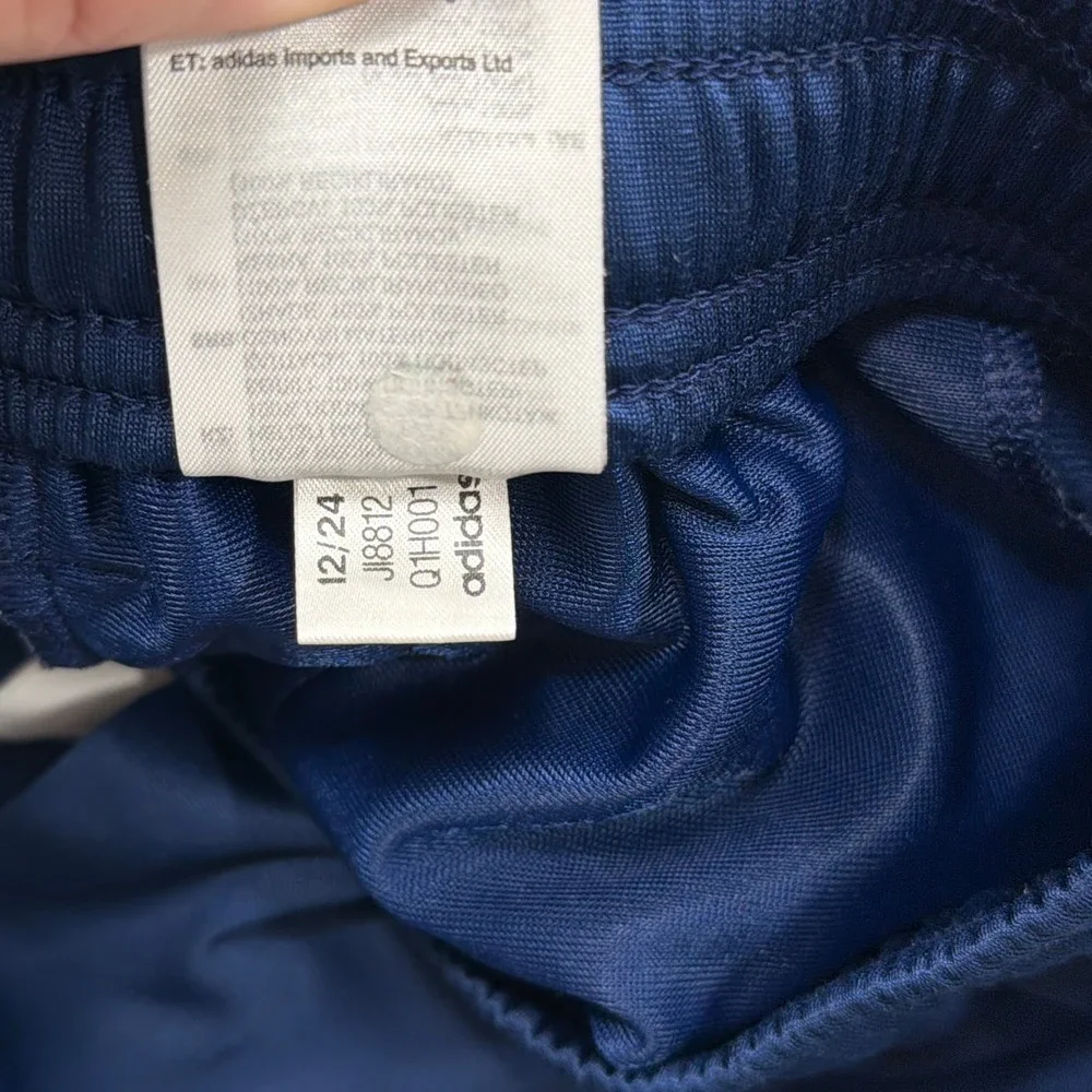 Adidas Pants Track Jogger 3-Stripe Logo Navy Blue Mens Large